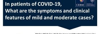 Symptoms of mild COVID-19